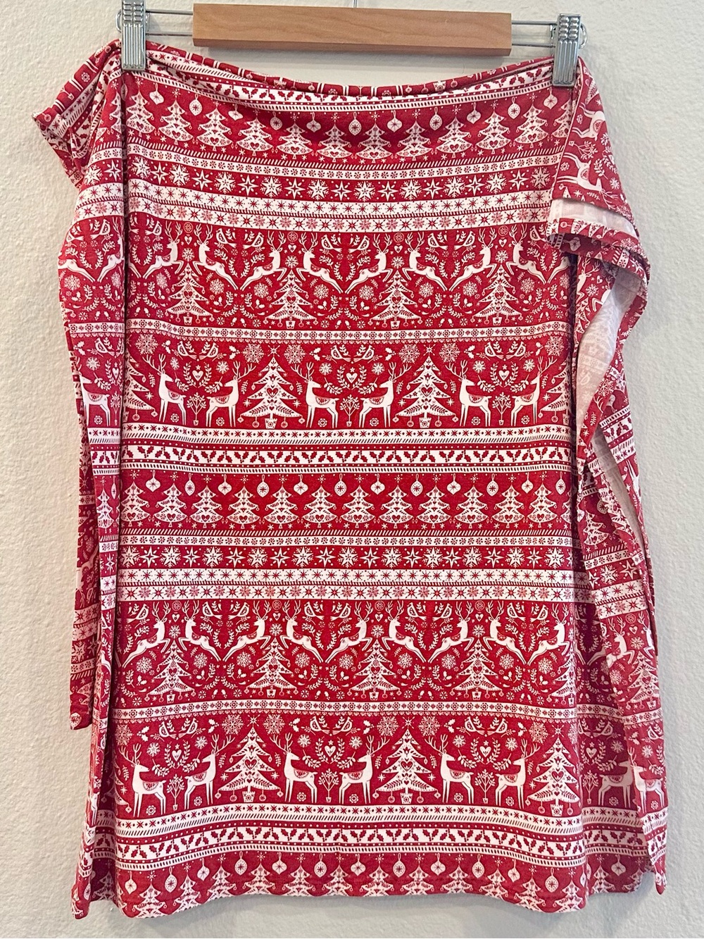 Little Sleepies Festive Fair Isle Swaddle Blanket NWOT